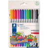 (320 C12) STAEDTLER ROTULADORES DOBLE PUNTA 1/3 MM COLORES SURTIDOS ESTUCHE 12 UD
