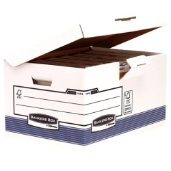 (1141501) FELLOWES MAXI CONTENEDOR DE ARCHIVOS CON TAPA FIJA SYSTEM AZUL