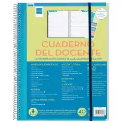 (5340200) FINOCAM CUADERNO-AGENDA DEL DOCENTE.2 ESPIRAL 230X310MM SVH 46 SEMANAS (CURSO LECTIVO)