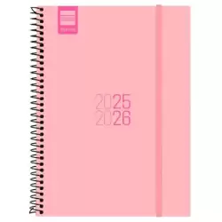 (633080226) FINOCAM AGENDA PARA ESTUDIANTES ESPIRAL E10 - 155X212MM SVH ROSA 2025-2026