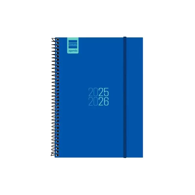 (633081526) FINOCAM AGENDA PARA ESTUDIANTES ESPIRAL E10 - 155X212MM SVH AZUL 2025-2026