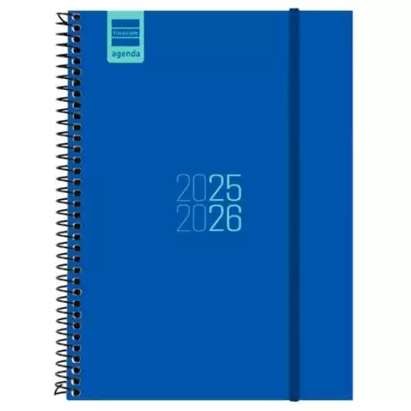 (633081526) FINOCAM AGENDA PARA ESTUDIANTES ESPIRAL E10 - 155X212MM SVH AZUL 2025-2026