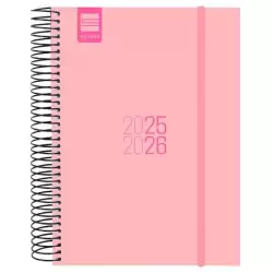 (633120226) FINOCAM AGENDA PARA ESTUDIANTES ESPIRAL E10 - 155X212MM 1DP ROSA 2025-2026