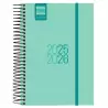 (633360126) FINOCAM AGENDA PARA ESTUDIANTES ESPIRAL E8 - 120X171MM 1DP TURQUESA 2025-2026