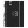 (633366026) FINOCAM AGENDA PARA ESTUDIANTES ESPIRAL E8 - 120X171MM 1DP NEGRO 2025-2026
