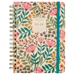(646010226) FINOCAM AGENDA MONIQUILLA ESPIRAL DOBLE E10 - 155X212MM SVH TAPA DURA JARDÍN 2025-2026