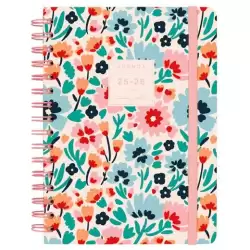 (646010326) FINOCAM AGENDA MONIQUILLA ESPIRAL DOBLE E10 - 155X212MM SVH TAPA DURA DALIA 2025-2026