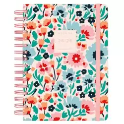 (646020326) FINOCAM AGENDA MONIQUILLA ESPIRAL DOBLE E10 - 155X212MM 1DP TAPA DURA DALIA 2025-2026