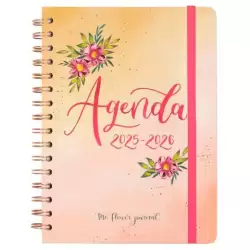 (647010226) FINOCAM AGENDA THE FLOWER JOURNAL ESPIRAL DOBLE E10 - 155X212MM SVH TAPA DURA ROSA 2025-2026
