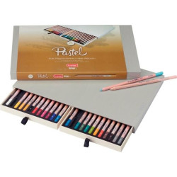 (8840H24) TALENS BRUYNZEEL LÁPICES DE COLORES PASTEL C/SURTIDOS ESTUCHE DE LUJO 24 UD
