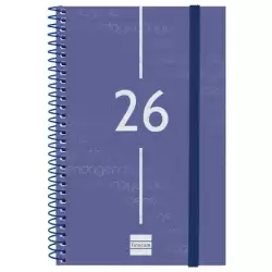 (741441026) FINOCAM AGENDA ESPIRAL YEAR E5-117X181MM SVH TAPA PP AZUL 2026