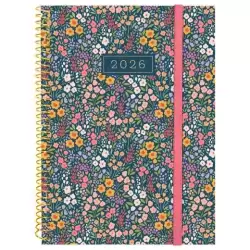 (742233026) FINOCAM AGENDA ESPIRAL DESIGN COLLECTION E10-155X212MM SVH TAPA PP FLORA 2026