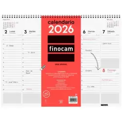 (780260026) FINOCAM VADE CALENDARIO ESPIRAL SOBREMESA 420X310MM SVV NEUTRO 2026