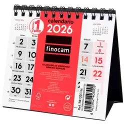 (781330026) FINOCAM CALENDARIO DE SOBREMESA NÚMEROS GRANDES XXS-110X100MM MV NEUTRO 2026