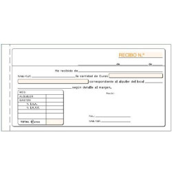 (T-52) TALONARIO RECIBO ALQUILER IVA TERCIO DE FOLIO DUPLICADO AUTOCOPIA