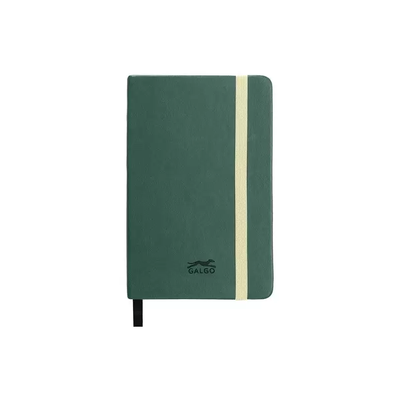 (16270722) GALGO CUADERNO DE NOTAS A6 80H LISO TAPA DURA VERDE OSCURO