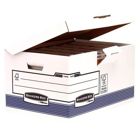 (1141501) FELLOWES MAXI CONTENEDOR DE ARCHIVOS CON TAPA FIJA SYSTEM AZUL