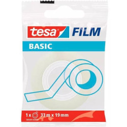 (58544-00000-00) TESA FILM CINTA ADHESIVA TRANSPARENTE BASIC ROLLO 19MM X 33M