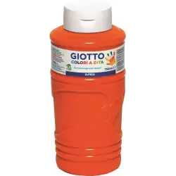 (F472905) GIOTTO PINTURA DE DEDOS DE 750 ML COLOR NARANJA