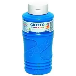 (F472915) GIOTTO PINTURA DE DEDOS DE 750 ML COLOR AZUL CYAN