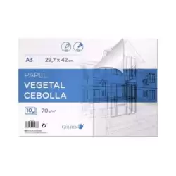 (324938) GOLDEN BLOC PAPEL VEGETAL ENCOLADO 10 HOJAS 70 GR. 29