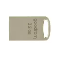 (UPO3-032) GOODRAM PENDRIVE METAL USB FLASH DRIVE 32GB C/RANURA PARA COLGAR Y LLAVERO USB 3.2 PLATA