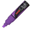 (140160000) UNIBALL MARCADOR DE TIZA LÍQUIDA CHALK PWE-8K PUNTA BISELADA VIOLETA