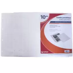 (6470500) GRAFOPLÁS FUNDAS 4 TALADROS PP EXTRA 320X2300MM PARA ÁLBUM FOTOGRAFÍAS TRANSPARENTE -BOLSA 10U-