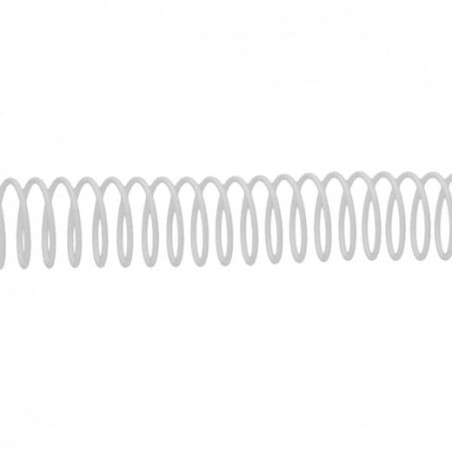 (5113701) FELLOWES ESPIRAL METÁLICA PASO 5:1 24MM A4 BLANCO PACK 100 UD