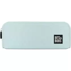 (37547288) GRAFOPLÁS PORTATODO DE SILICONA BITS&BOBS AZUL PASTEL GLITTER