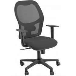(HUHUVE/BR/EN) UNISIT SILLA ADMINISTRATIVA SINCRO HUBBLE REPOSABRAZOS AJUSTABLES NEGRO