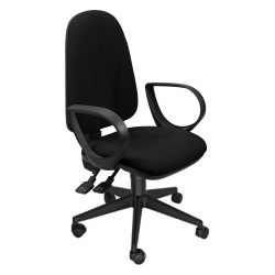 (TMSY/BRJ/EN) UNISIT SILLA ADMINISTRATIVA SINCRO TEAM NEGRA REPOSABRAZOS FIJOS