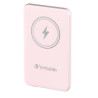 (32243) VERBATIM CARGADOR INALAMBRICO POWER BANK 5K MAH 1XUSB-C ROSA