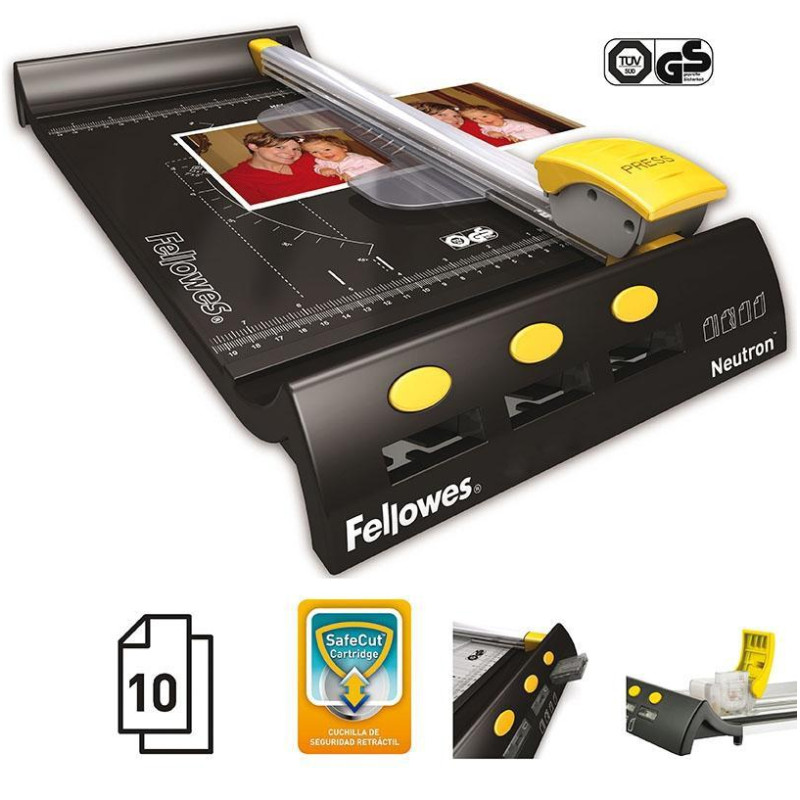 (5410001) FELLOWES CIZALLA NEUTRON A4 10 HOJAS NEGRO