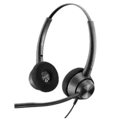 (77T26AA) HP POLY AURICULARES DE DIADEMA BIAURAL C/ MICRÓFONO QD ENCOREPRO 320 NEGRO