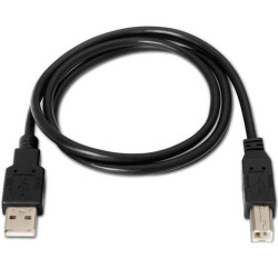 (A101-0005) AISENS CABLE USB 2.0 IMPRESORA TIPO A/M - B/M NEGRO 1,0M