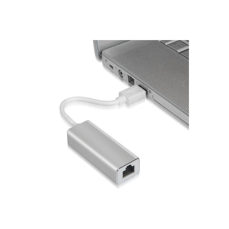 (A106-0049) AISENS CONVERSOR USB 3.0 A ETHERNET GIGABIT 10/100/1000 MBPS 15CM BLANCO