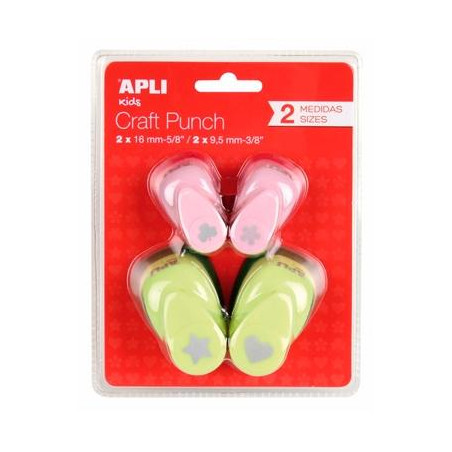 (13988) APLI PERFORADORA 1 AGUJERO FORMAS SURTIDAS 16MM/9