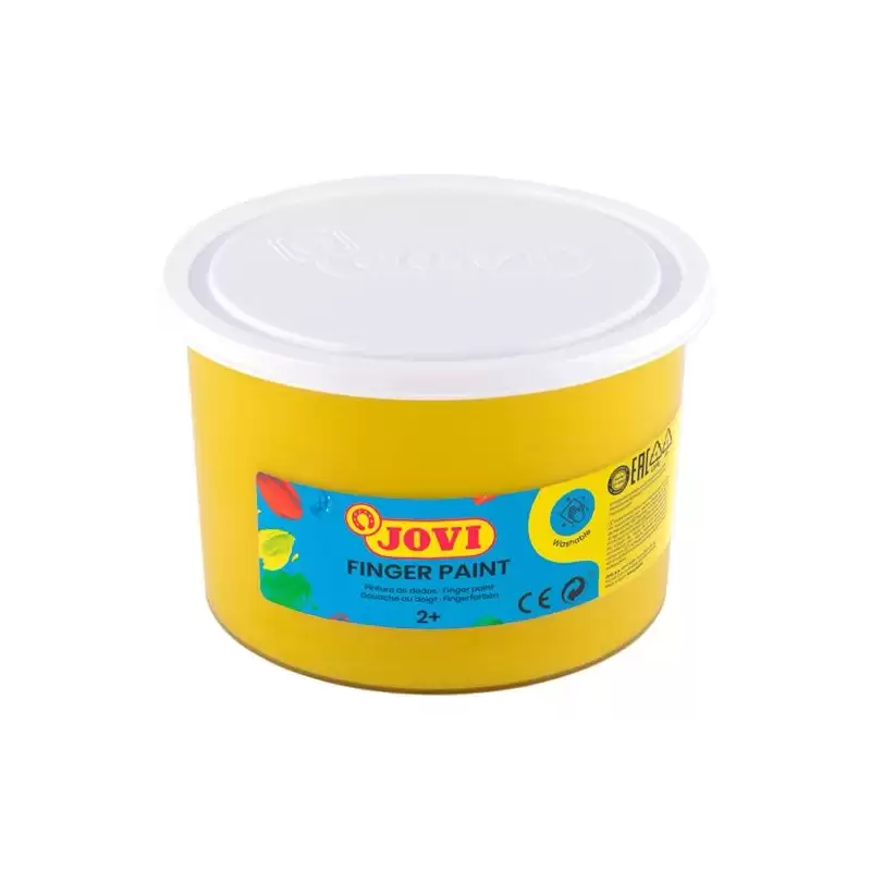 (56103) JOVI PINTURA DE DEDOS FINGER PAINT BOTE 500ML UNICOLOR AMARILLO