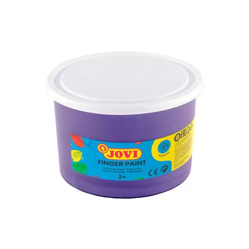 (56123) JOVI PINTURA DE DEDOS FINGER PAINT BOTE 500ML UNICOLOR VIOLETA