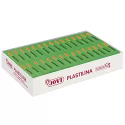 (7010) JOVI PLASTILINA PASTILLA 50GR VERDE CLARO CAJA 30 UD