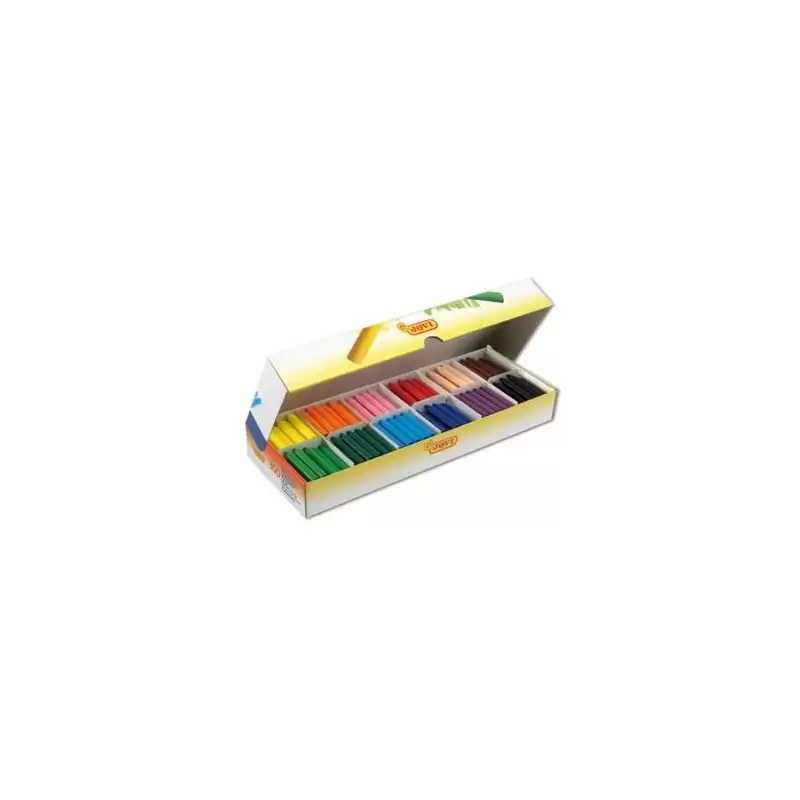 (989) JOVI CERAS WAX CRAYONS JUMBO COLORES SURTIDOS CAJA ECONÓMICA 300 UND.