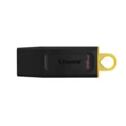 (DTX/128GB) KINGSTON PENDRIVE DATATRAVELER EXODIA 128GB C/TAPA PROTECTORA Y RANURA PARA COLGAR USB 3.2 NEGRO/AMARILLO