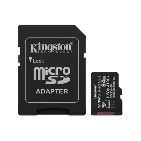 (SDCS3/128GB) KINGSTON TARJETA DE MEMORIA MICRO SDXC CANVAS SELECT PLUS 128GB C/ADAPTADOR