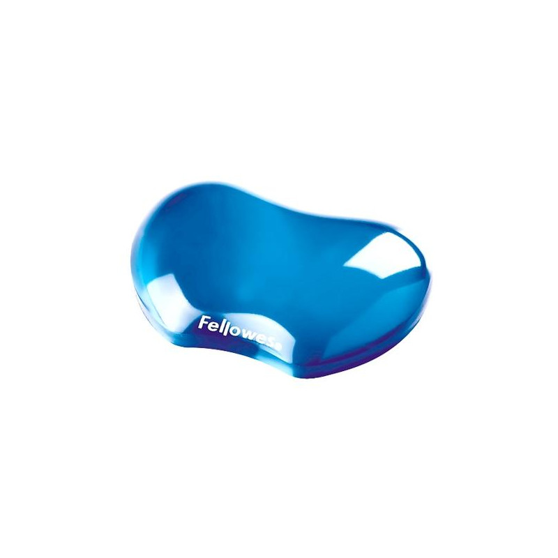 (91177-72) FELLOWES REPOSAMUÑECAS GEL FLEXIBLE CRYSTAL AZUL