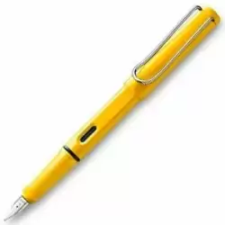 (1208112) LAMY PLUMA ESTILOGRÁFICA SAFARI 018M TINTA AZUL PUNTA M AMARILLO