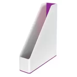 (53621062) LEITZ REVISTERO WOW DUAL A4 PLÁSTICO VIOLETA/BLANCO