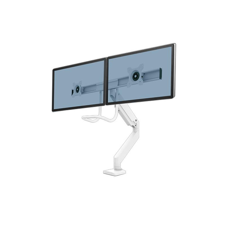 (9909401) FELLOWES BRAZO BLANCO PARA MONITOR DOBLE EPPA TM C/ TRAVESAÑO