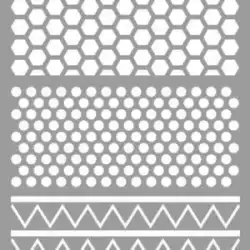 (090014) LA PAJARITA STENCIL ST-14 PLANTILLA DECORATIVA MODELO TEXTURES