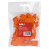 (17192) APLI DEDÍLES LATEX TALLA M COLOR NARANJA -20U-
